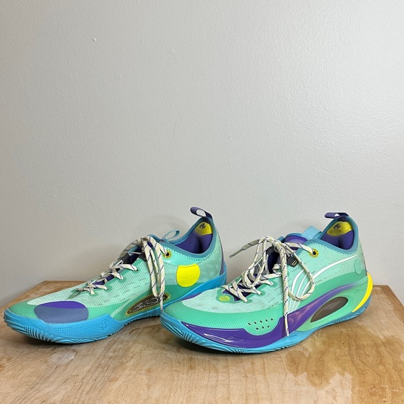 Li Ning Way of Wade DW-808 II 2 “Ice Blood” Cool Basketball Shoes Blue/ Purple - Picture 1 of 17